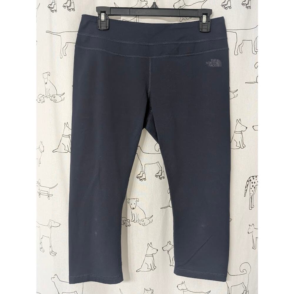 The North Face Womens Flash Dry Navy Crop Athletic Workout Gym Yoga Pants Large